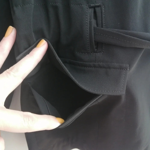 Theory Caprino Black 3 Button Blazer Jacket with Self Tie Belt 12 - Picture 11 of 16